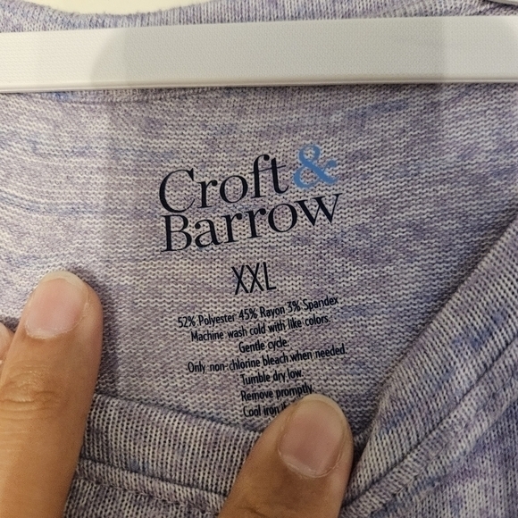 Croft & Barrow long sleeve blouse size xxlarge - Picture 3 of 9